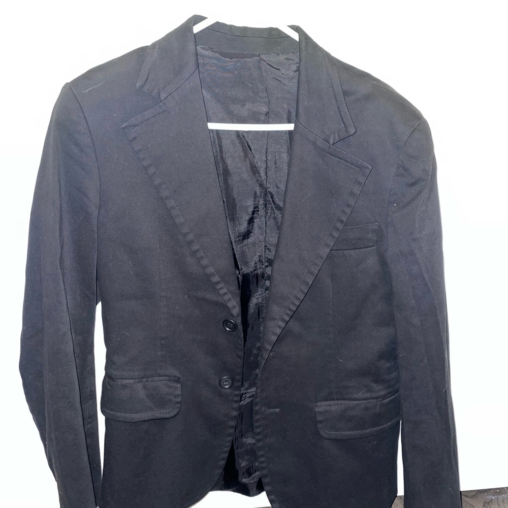 IMPERIAL Men's Black Textured Jacket Slim Fit, Size Small